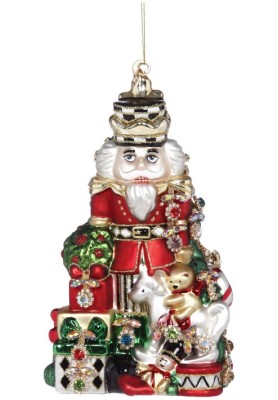 Statua Soldatino Schiaccianoci a Cavallo - Collezione Nutcracker - Unica  Noel